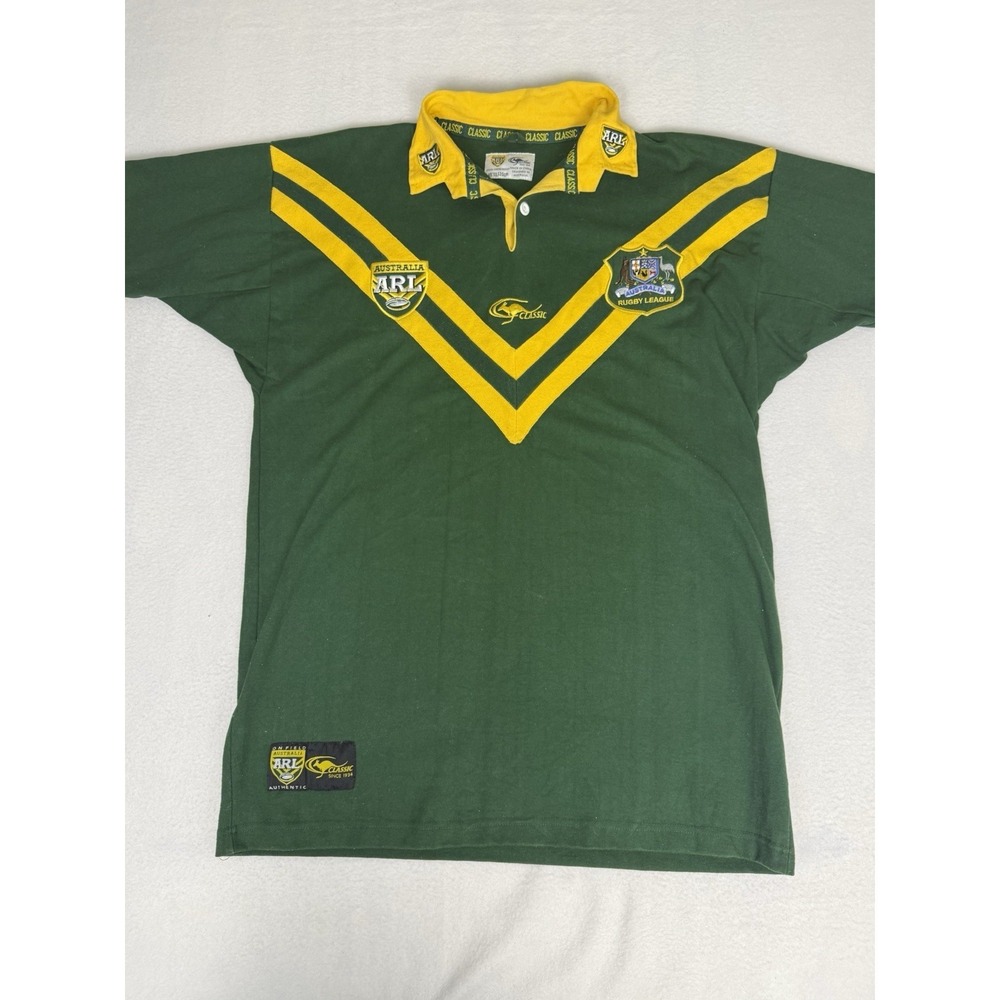 Vintage 90s Australia ARL Rugby League Jersey Kangaroos Classic Sportswear XXL
